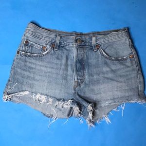 Levi Strauss Jean Shorts, size 28, light blue